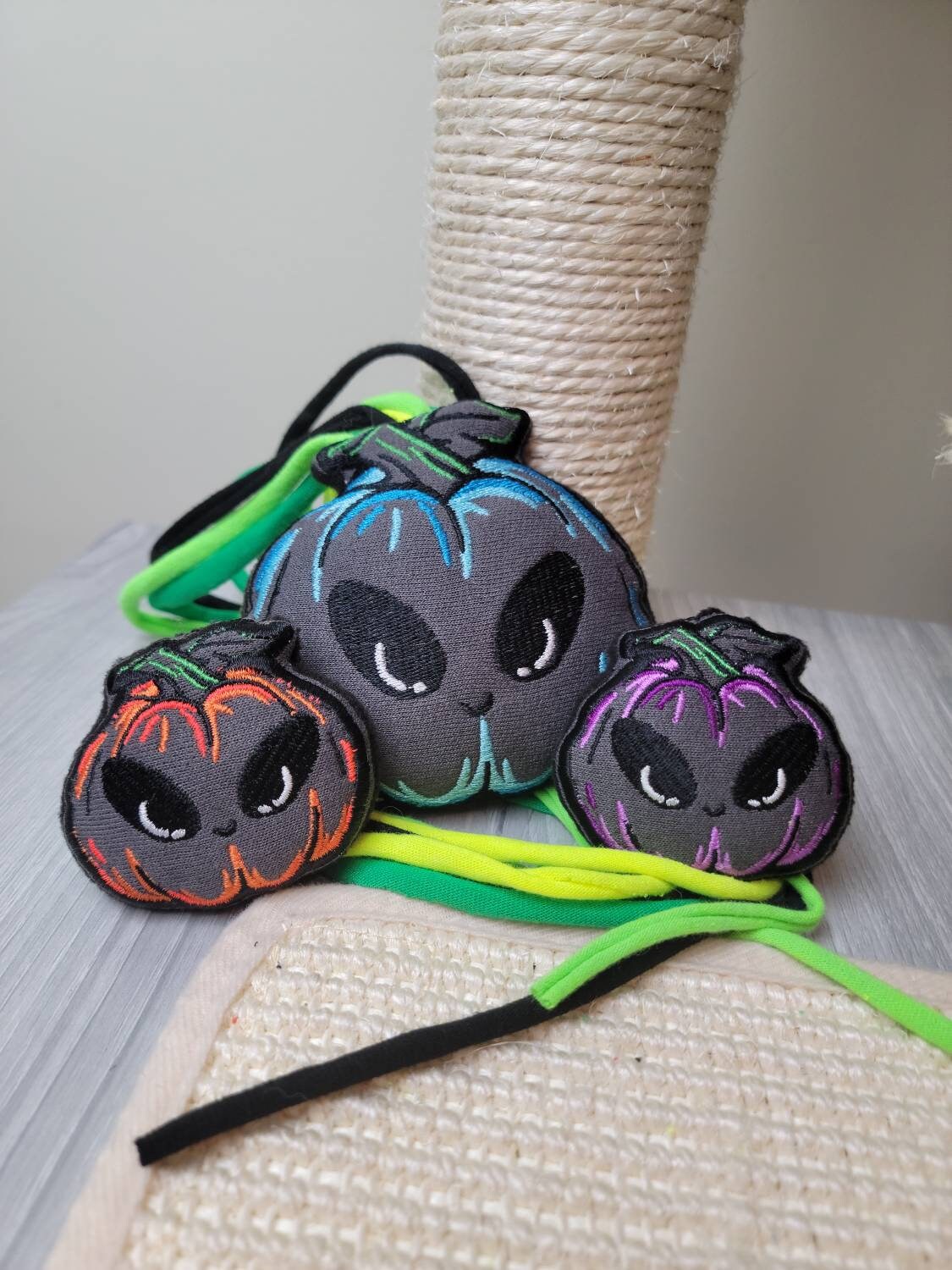 Blue Pumpkin Alien Toy